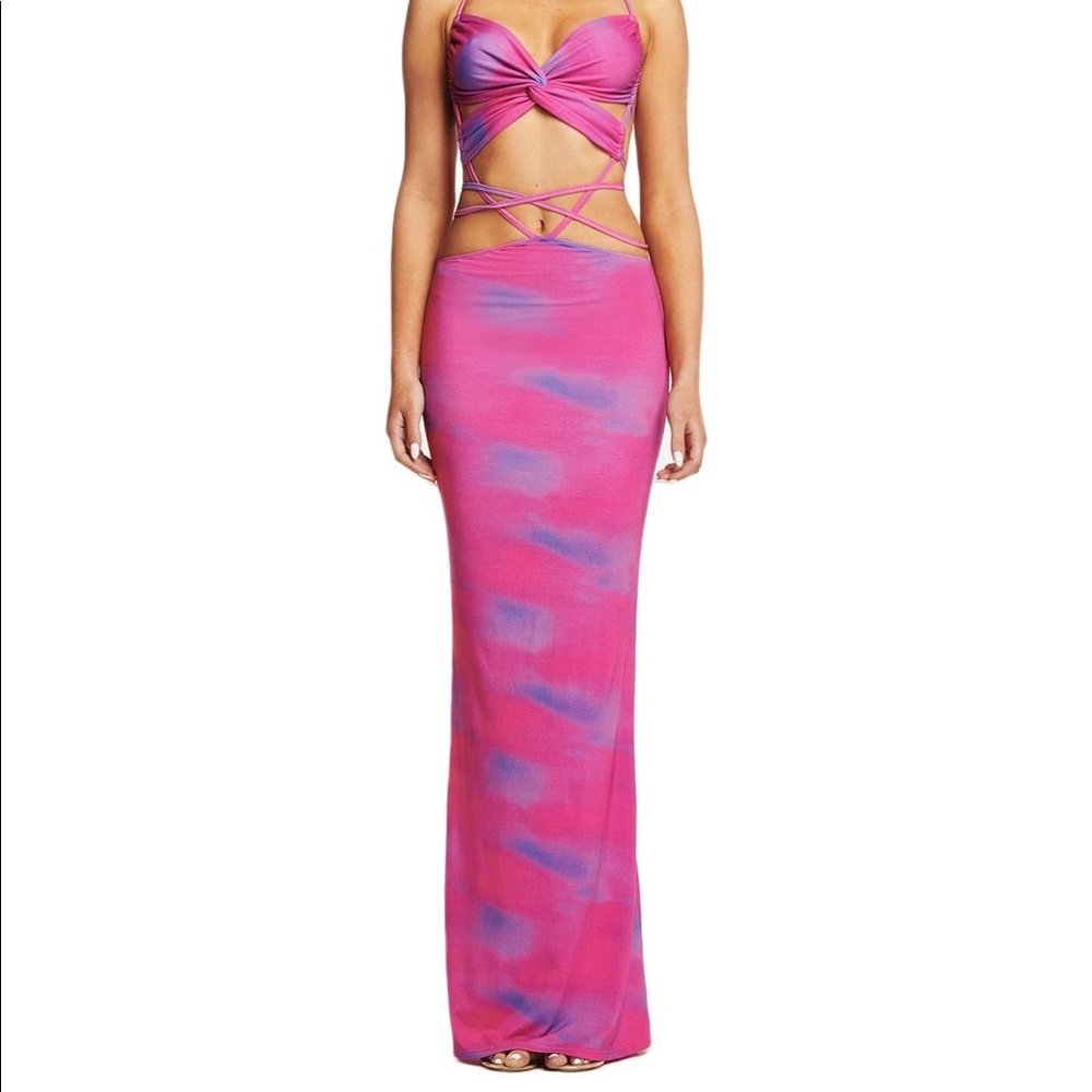 I AM GIA karlie dress in cloud print size small